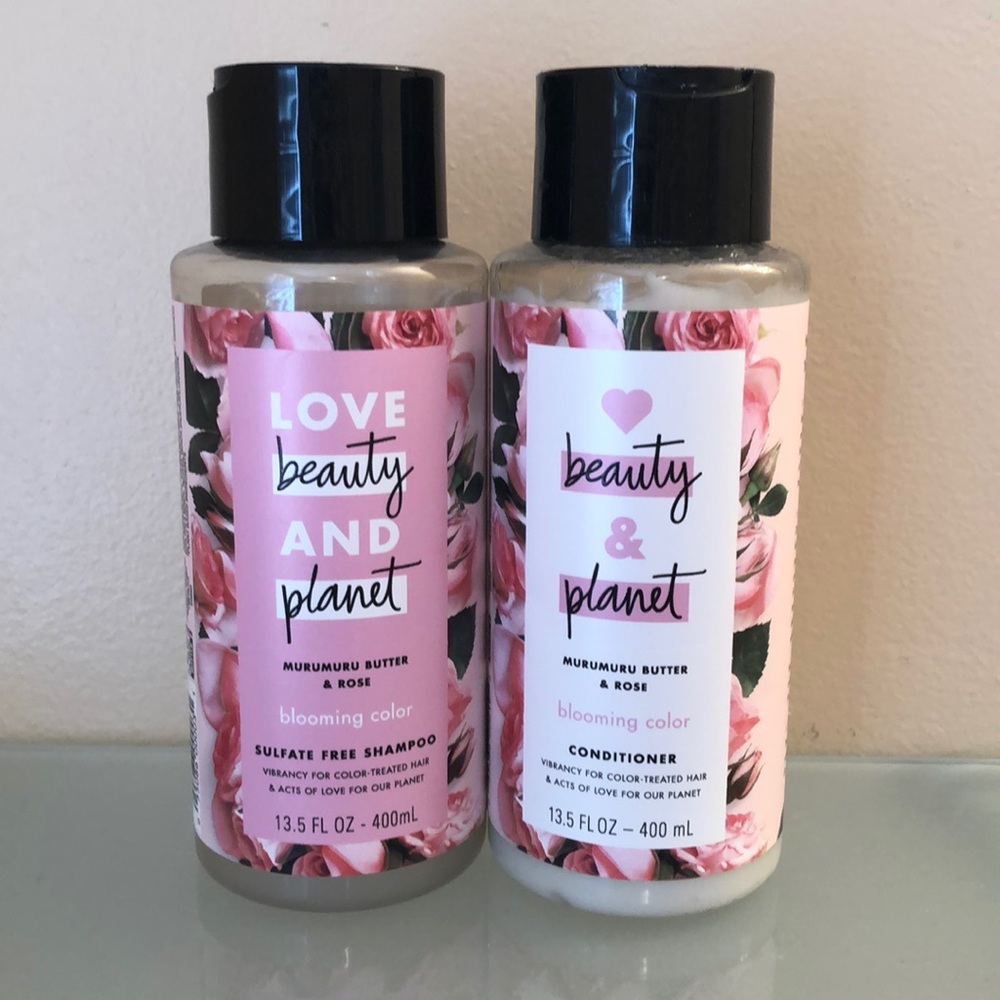 Love Beauty and Planet shampoo and conditioner